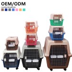 Pet Travel Case Supplier - ABS Plastic Secure Metal Door