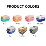 Pet Travel Case Supplier - ABS Plastic Secure Metal Door