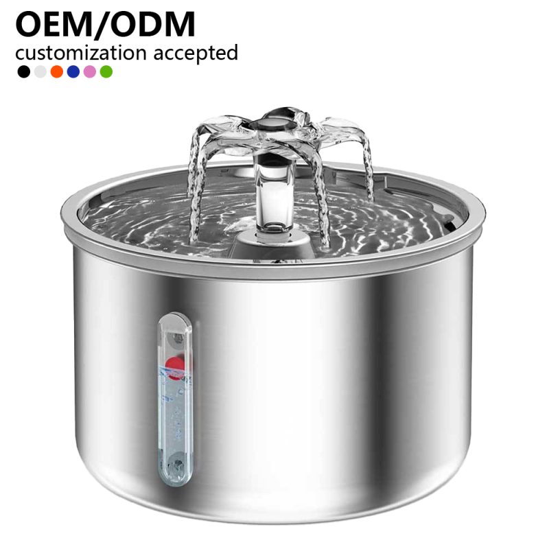 Pet Water Feeder Supplier - Stainless Steel Circulating Mute