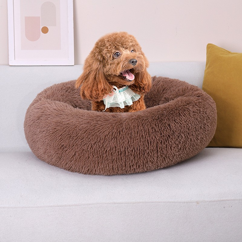 Pet Bed Manufacturer - Donut Washable Anti-Slip Fluffy