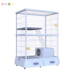 Cat Cage Supplier - Deluxe Double-Deck Large Space Enclosed