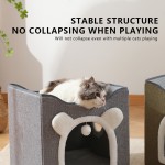 Cat Bed Manufacturer - Linen Durable Oxford Square Foldable