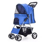 Pet Stroller Manufacturer - Foldable Carrier Grey Dome Outdoor Cart