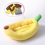 Dog Bed Supplier - Comfortable Removable Velvet Banana Shape Nest
