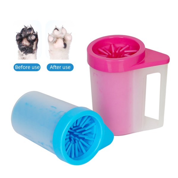 Pet Cleaning Brush Manufacturer - 2 in 1 Paw Cleaner Grooming Foot Washer
