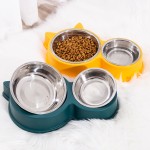 Dog Food Bowl Manufacturer - Stainless Steel Durable Rounded Double Bowl