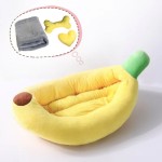 Dog Bed Supplier - Comfortable Removable Velvet Banana Shape Nest