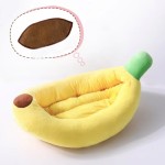 Dog Bed Supplier - Comfortable Removable Velvet Banana Shape Nest