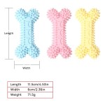 Dog Teething Toys Factory - Interactive Bone Shaped Soft Rubber Chew