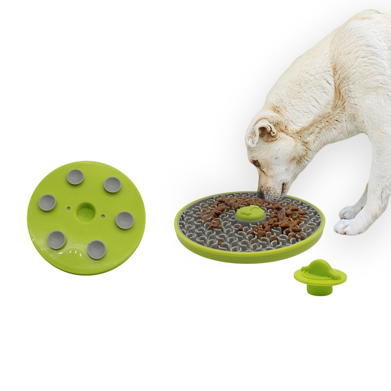 Pet Feeding Bowl Factory - Wall-Mounted Lick Pad with Bowls Multi Function
