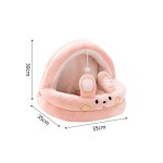 Cat Bed Factory - Semi-enclosed Winter Keeping Warm House with Toys