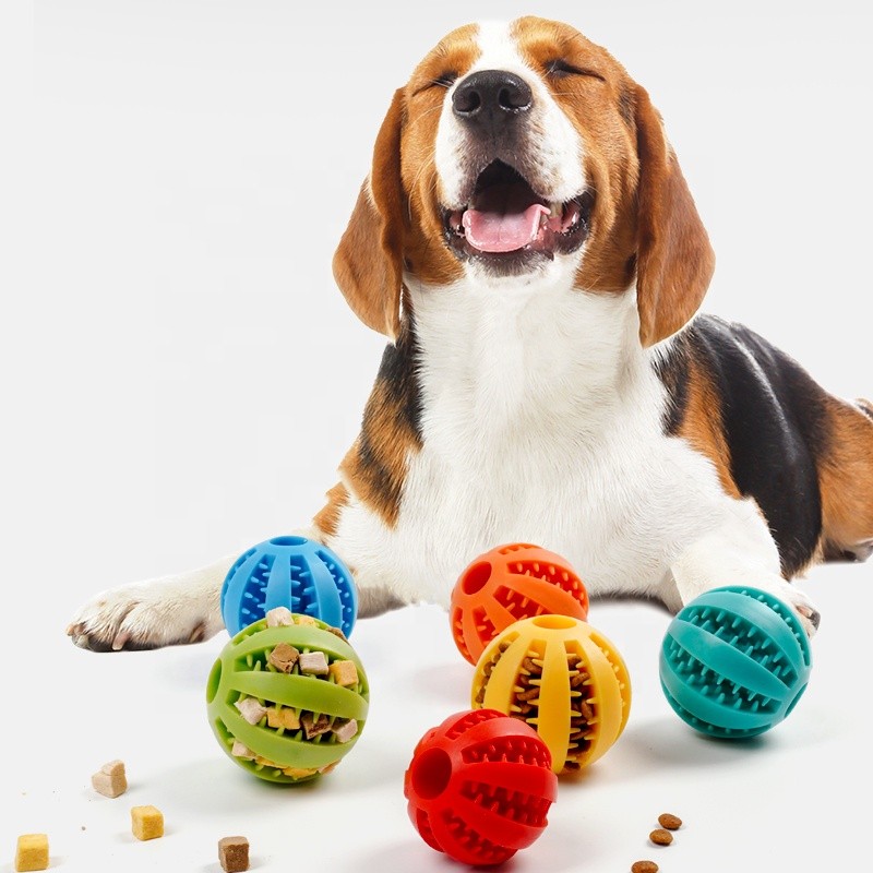 Rolling Dog Ball Factory - Interactive Slow Feeder Chew Toy Treat Dispenser