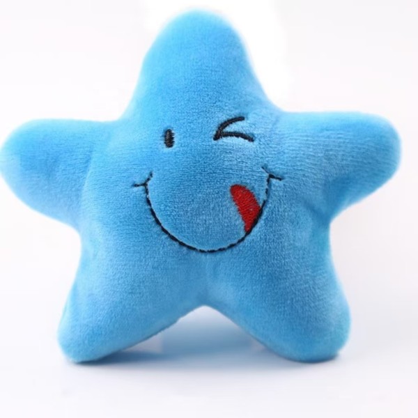 Pet Squeaky Toys Factory - Smile Star Cute Chew Squeaker Plush Toys