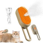 Electric Pet Brush Manufacturer - 3 in 1 Steamy Spray Massage Comb Steam