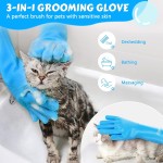 Pet Grooming Gloves Supplier - Silicone Massage Bath Hair Removal Shampoo