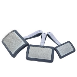 Dog Grooming Brush Manufacturer - Curved Plastic Professional Loose Fur