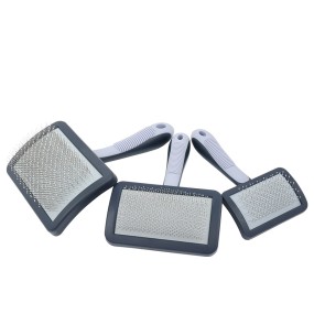 Dog Grooming Brush Manufacturer - Curved Plastic Professional Loose Fur