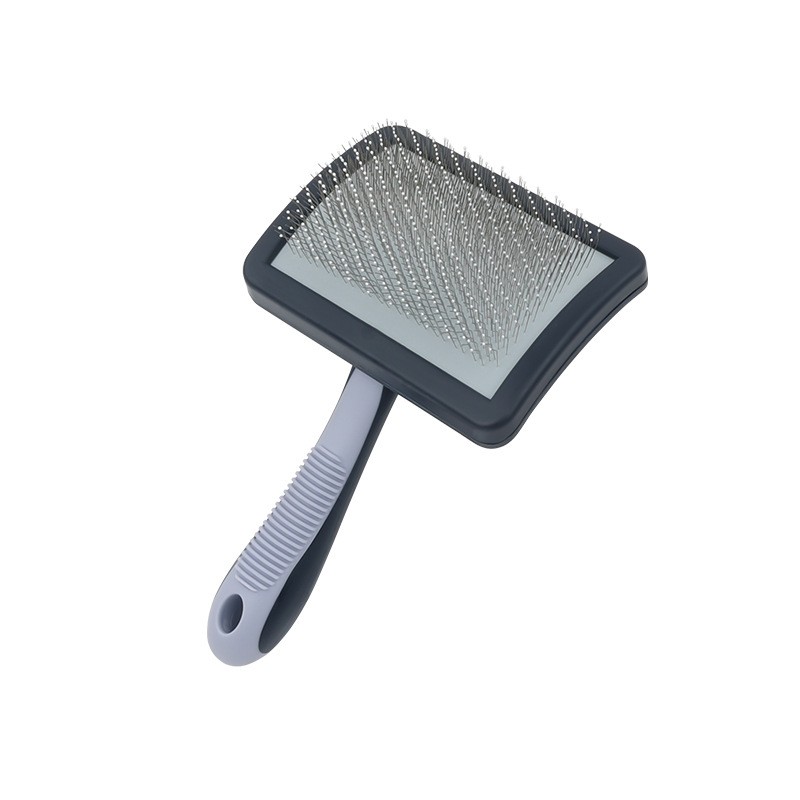 Dog Slicker Brush Supplier - Professional Curved Tool Removes Fur Tangles
