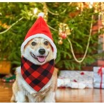 Pet Bandana Set Manufacturer - Christmas Classic Plaid Bibs
