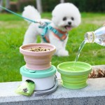 宠物配件分配器工厂-户外3合1水碗