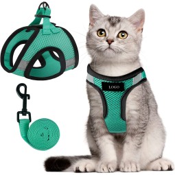猫背带套装工厂-热销防逃逸散步