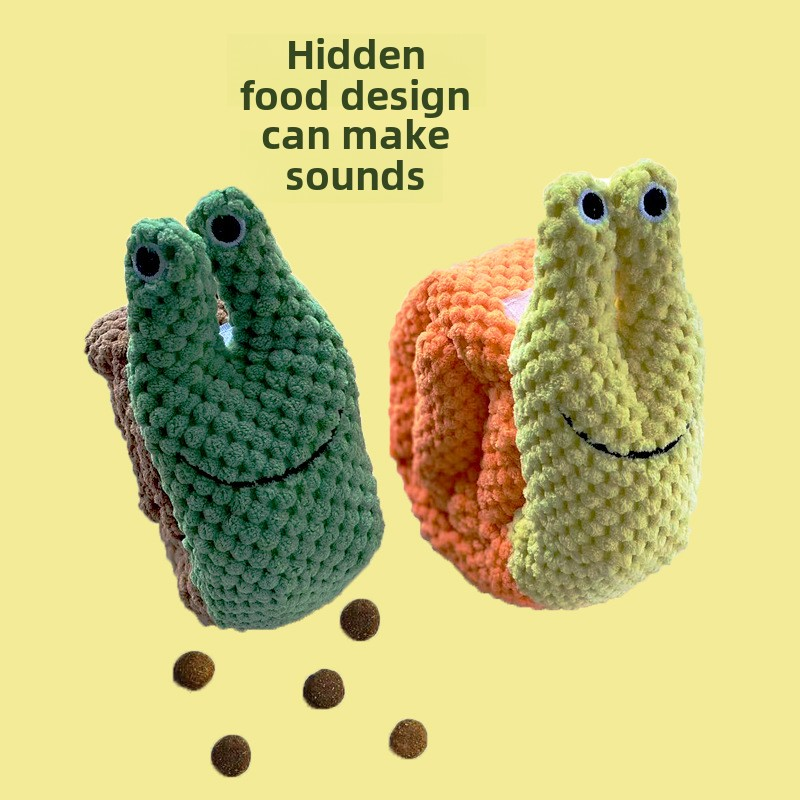 Dog Toys Supplier - Eco-Friendly Cotton Corduroy Snail Plush