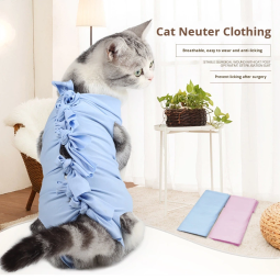 猫手术服工厂-透气生理断奶防舔