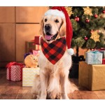Pet Bandana Set Manufacturer - Christmas Classic Plaid Bibs