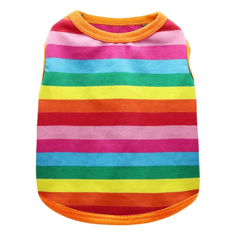 Pet Dog Shirts Manufacturer - Multi Colors Plain Rainbow Coats
