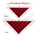 Pet Bandana Set Manufacturer - Christmas Classic Plaid Bibs