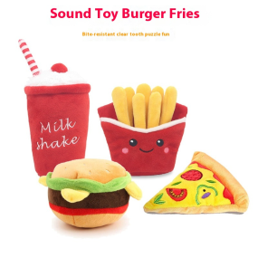 Pet Plush Toys Supplier - Eco-Friendly Hamburger French Fries