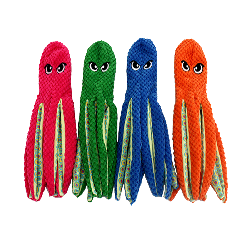 绒面狗玩具工厂-可爱仿真章鱼躲猫猫