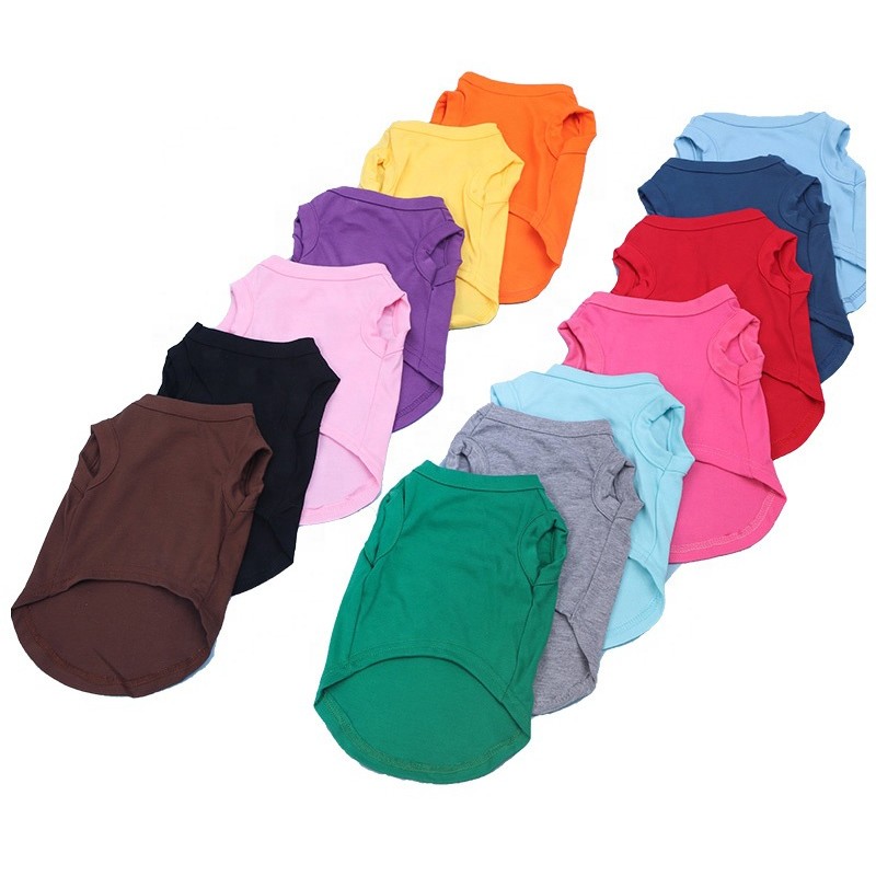 宠物背心供应商-批发可持续纯色夏季
