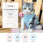 猫手术服工厂-透气生理断奶防舔
