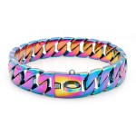 狗链条项圈工厂-定制金色古巴嘻哈