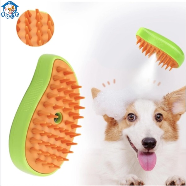 Pet Steam Brush Manufacturer - 3 in 1 Electric Self Cleaning Spray Massage