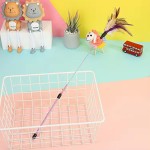 Cat Teaser Toy Manufacturer - Eco-Friendly PVC Spring Bell Feather Wand