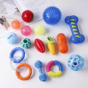 TPR咬胶玩具源头工厂-定制颜色无毒坚韧可爱幼犬玩具