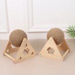 Cat Scratcher Supplier - Wood Stand Scratching Ball Indoor Claw Grinding