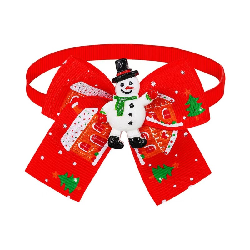 Dog Hair Bows Factory - Christmas Hot Sale Elastic Plastic Clip Band