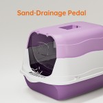 Enclosed Cat Litter Box Factory - 2025 New PP Material Front Door Flip Cover