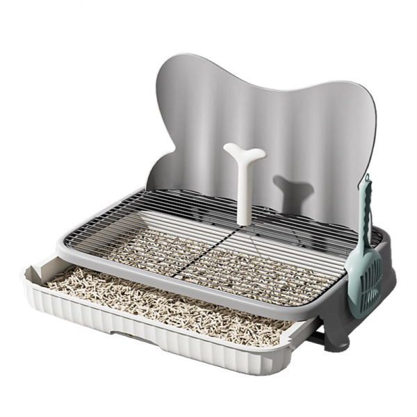 Dog Sand Basin Factory - Pull-Out Anti Stepping Mesh Baffle Training