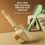 Self-Cleaning Pet Brush Supplier - Removes Tangles Hair Removal Cleaning Comb