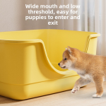 Bathtub Dog Toilet Supplier - Iron Mesh Durable PP Plastic Splash Proof