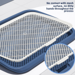 Dog Urinal Supplier - High Fence Splash Proof Simple Plastic Wholesale