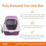 Enclosed Cat Litter Box Factory - 2025 New PP Material Front Door Flip Cover