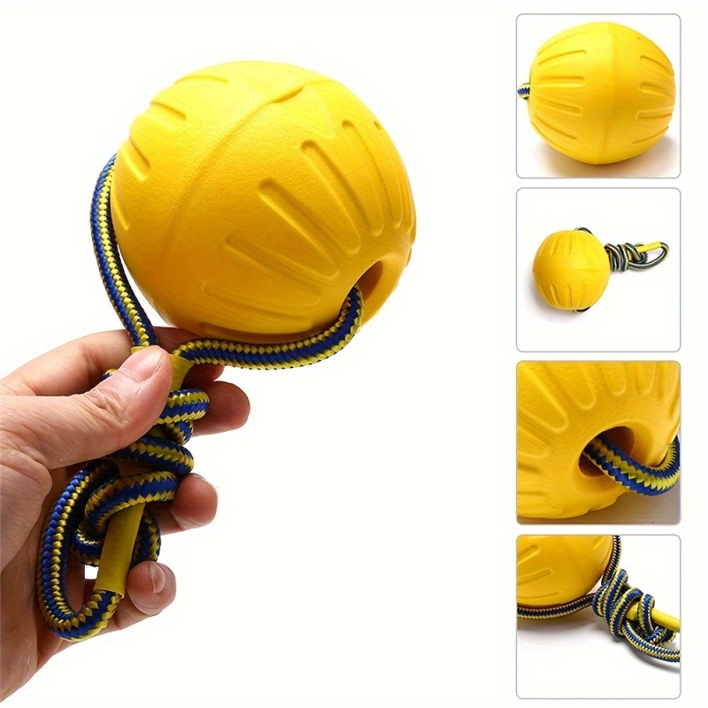 Pet Chew Toy Factory - Rope Pull Ring EVA Float Foam Ball Interactive