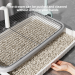 Dog Sand Basin Factory - Pull-Out Anti Stepping Mesh Baffle Training