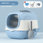 Fully Enclosed Litter Box Supplier - Oversized Splash Proof Plastic PP Bin