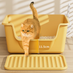 Semi Enclosed Litter Box Manufacturer - Splash Proof with Litter Pad PP